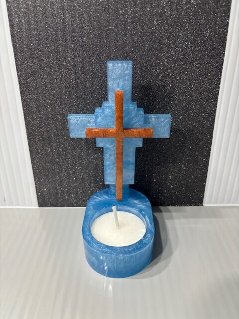 Cross Votive Candle Holder